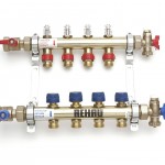 Распределительный коллектор REHAU (РЕХАУ) с расходомером HKV-D 2 V2A на 2 контура