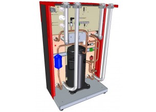 Тепловой насос для отопления дома вода-вода GEOCOM HPA-10а/BW 10 кВт, отопление, ГВС, охлождение
